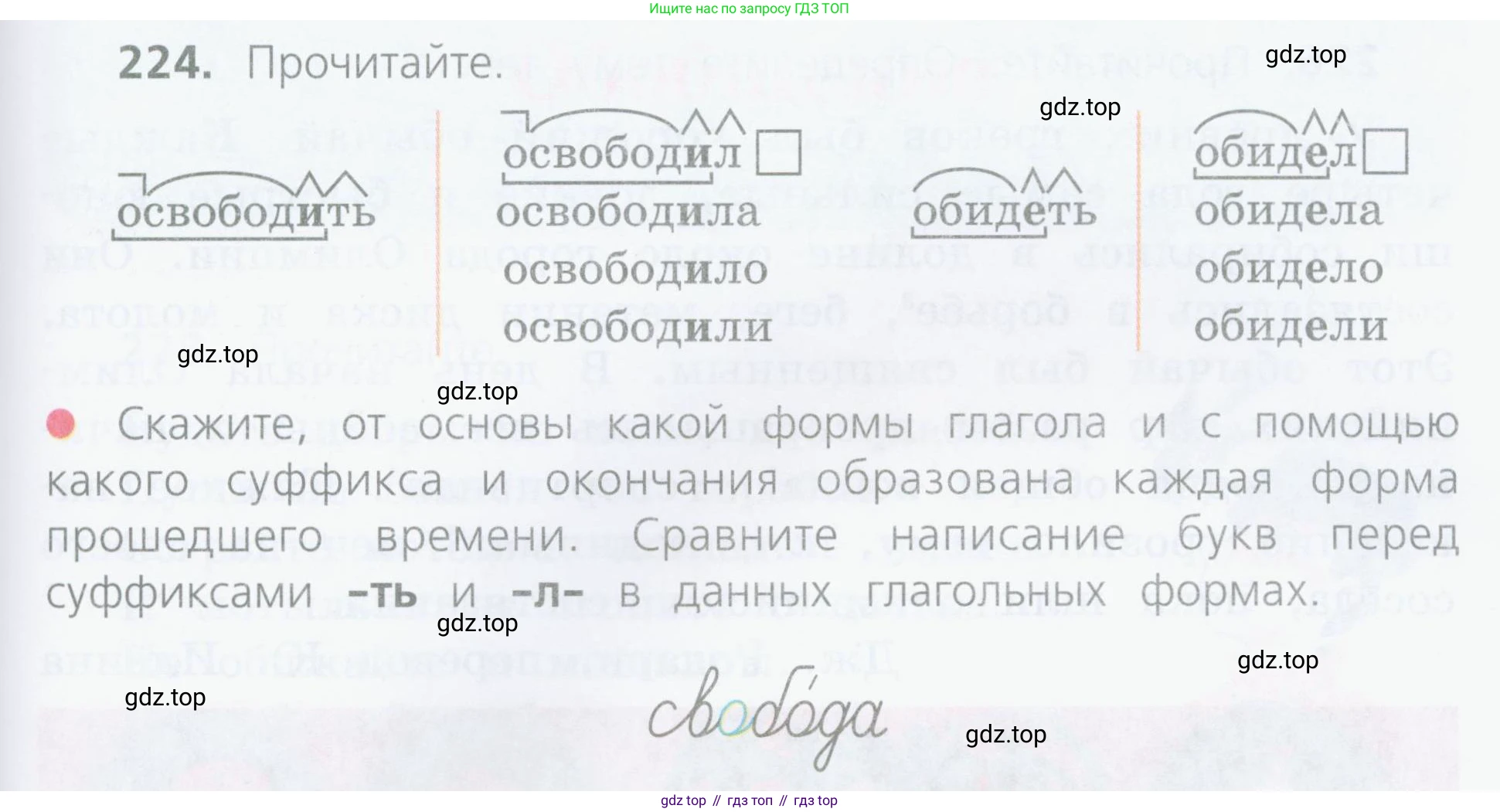 ГДЗ Русский язык, 4 класс Учебник, авторы: Канакина Валентина Павловна, Горецкий Всеслав Гаврилович, издательство Просвещение, Москва, 2023, белого цвета, Часть 2, страница 109, номер 224, Условие