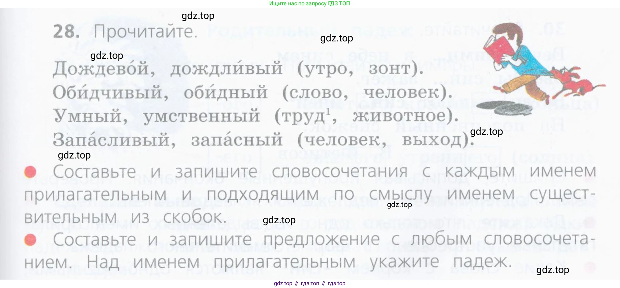ГДЗ Русский язык, 4 класс Учебник, авторы: Канакина Валентина Павловна, Горецкий Всеслав Гаврилович, издательство Просвещение, Москва, 2023, белого цвета, Часть 2, страница 17, номер 28, Условие