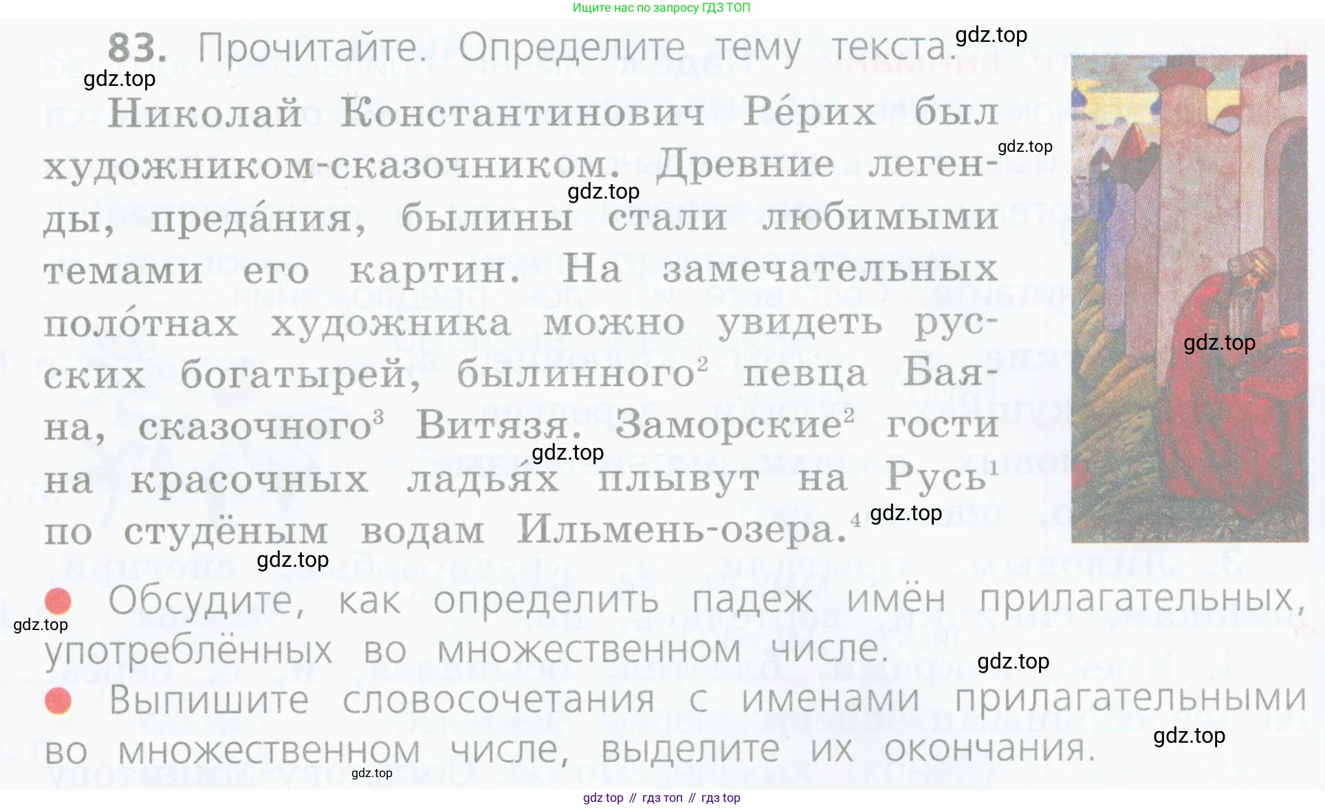 ГДЗ Русский язык, 4 класс Учебник, авторы: Канакина Валентина Павловна, Горецкий Всеслав Гаврилович, издательство Просвещение, Москва, 2023, белого цвета, Часть 2, страница 40, номер 83, Условие
