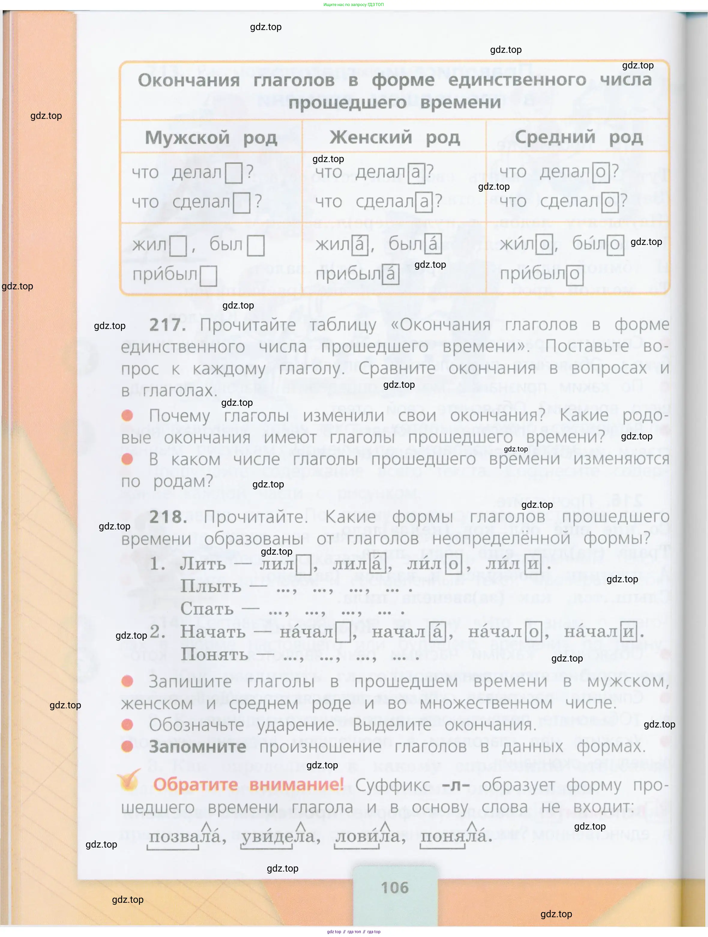 Русский язык, 4 класс Учебник, авторы: Канакина Валентина Павловна, Горецкий Всеслав Гаврилович, издательство Просвещение, Москва, 2023, белого цвета, Часть 1, страница 106