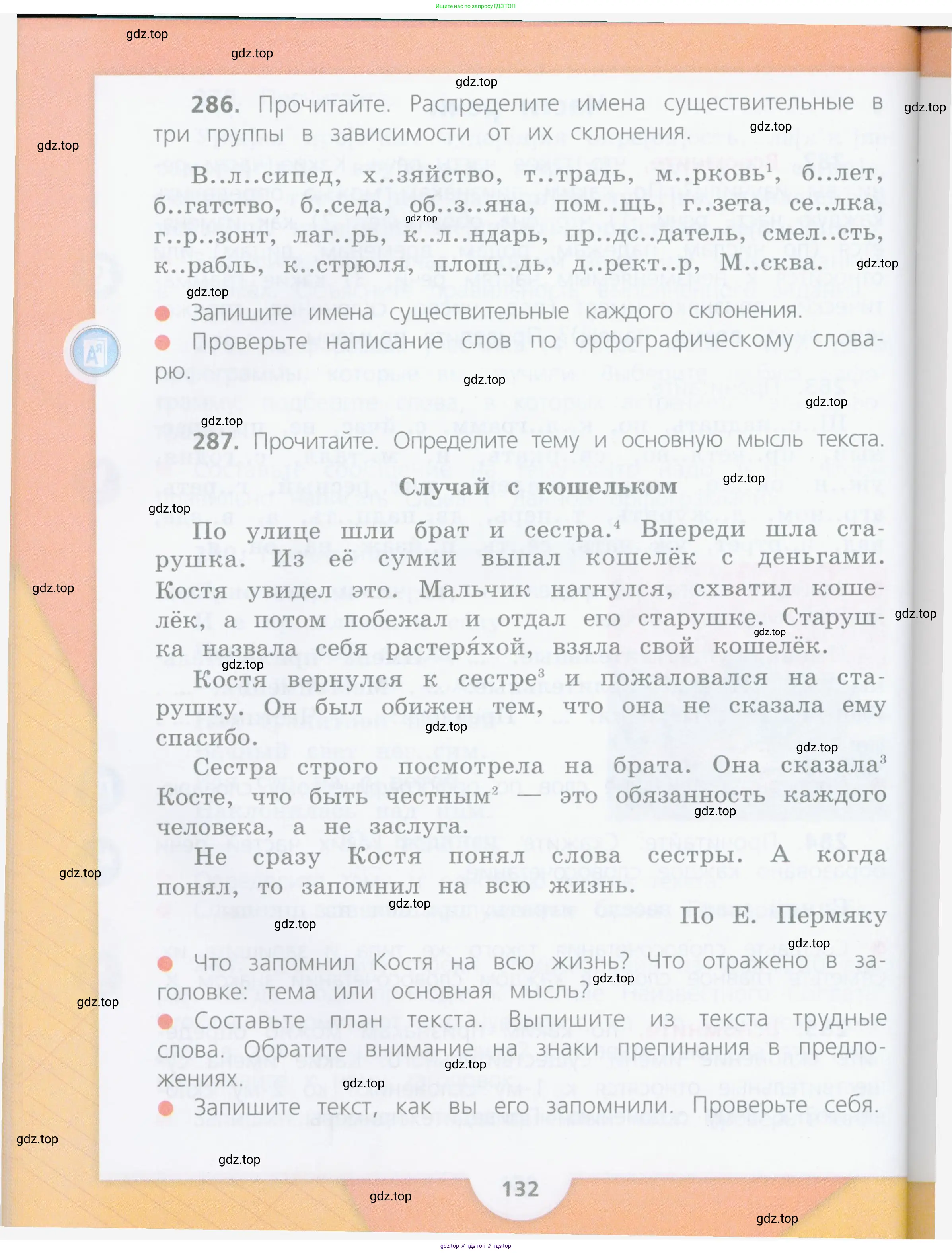 Русский язык, 4 класс Учебник, авторы: Канакина Валентина Павловна, Горецкий Всеслав Гаврилович, издательство Просвещение, Москва, 2023, белого цвета, Часть 1, страница 132