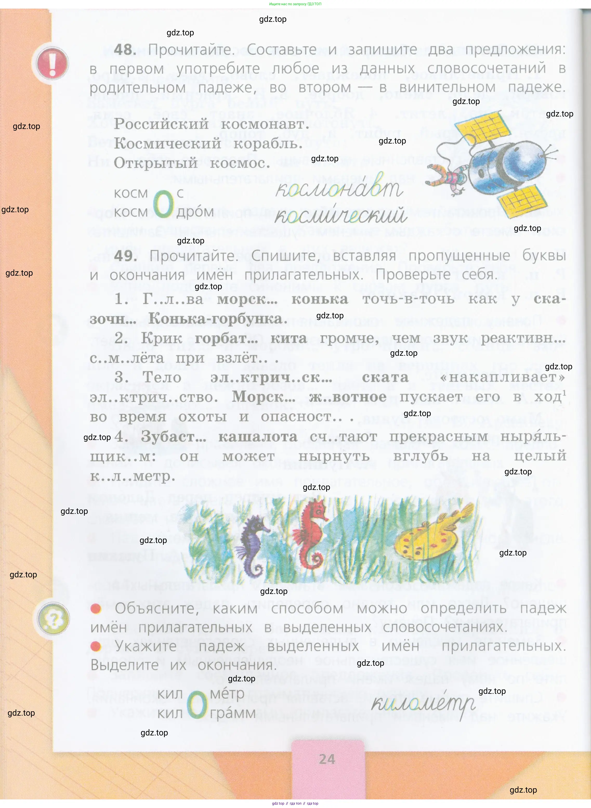 Русский язык, 4 класс Учебник, авторы: Канакина Валентина Павловна, Горецкий Всеслав Гаврилович, издательство Просвещение, Москва, 2023, белого цвета, Часть 1, страница 24
