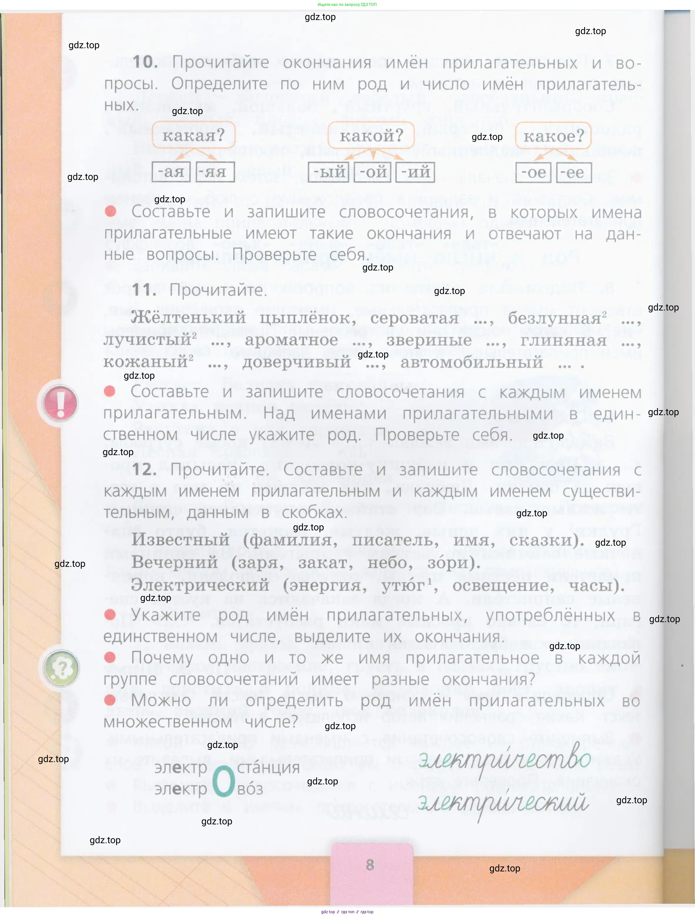 Русский язык, 4 класс Учебник, авторы: Канакина Валентина Павловна, Горецкий Всеслав Гаврилович, издательство Просвещение, Москва, 2023, белого цвета, Часть 1, страница 8