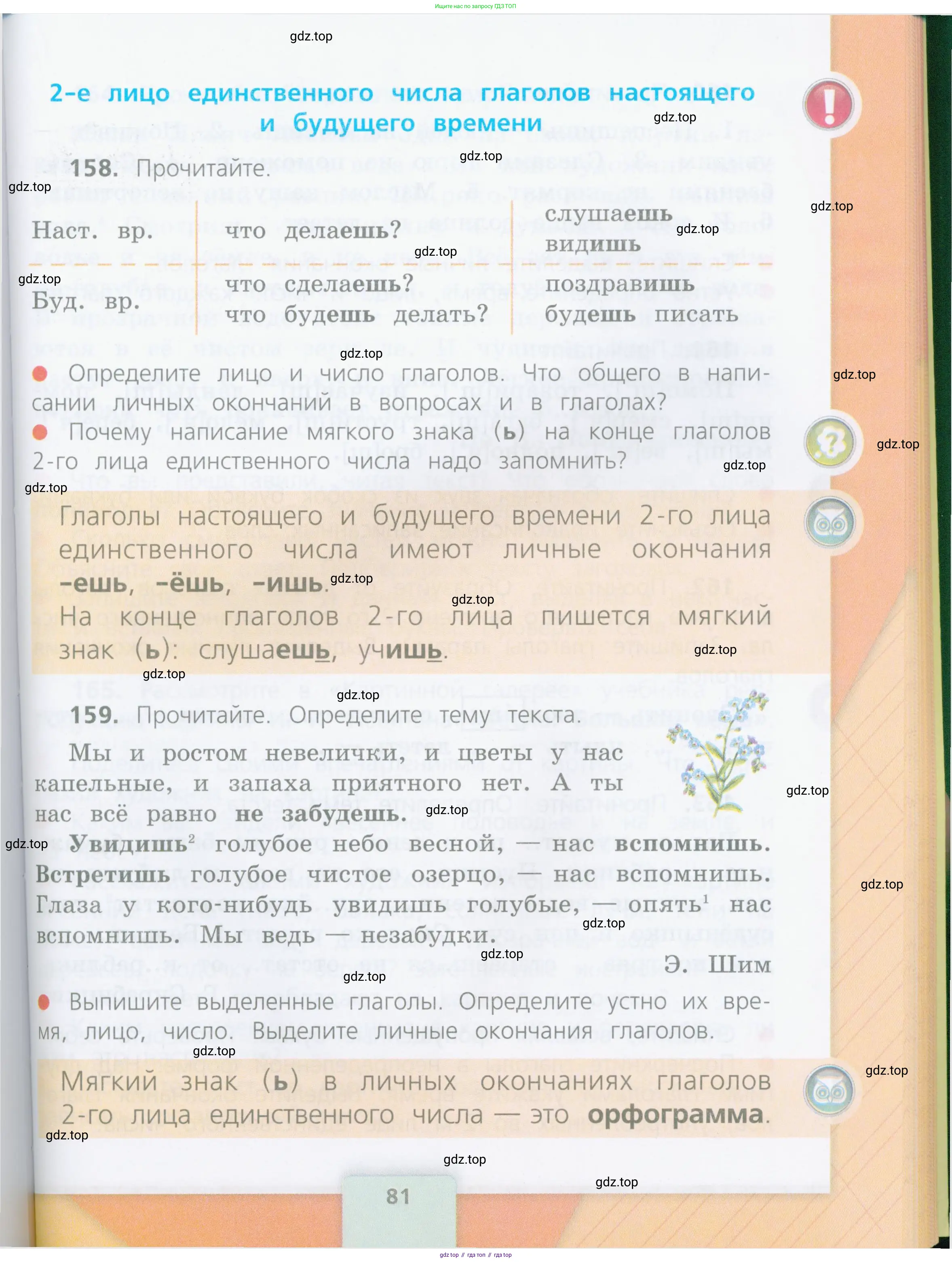 Русский язык, 4 класс Учебник, авторы: Канакина Валентина Павловна, Горецкий Всеслав Гаврилович, издательство Просвещение, Москва, 2023, белого цвета, Часть 1, страница 81