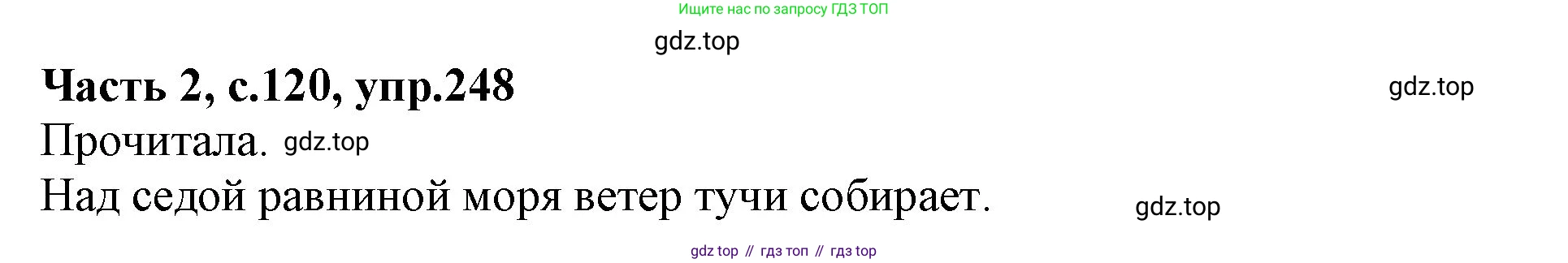 ГДЗ Русский язык, 4 класс Учебник, авторы: Канакина Валентина Павловна, Горецкий Всеслав Гаврилович, издательство Просвещение, Москва, 2023, белого цвета, Часть 2, страница 120, номер 248, Решение