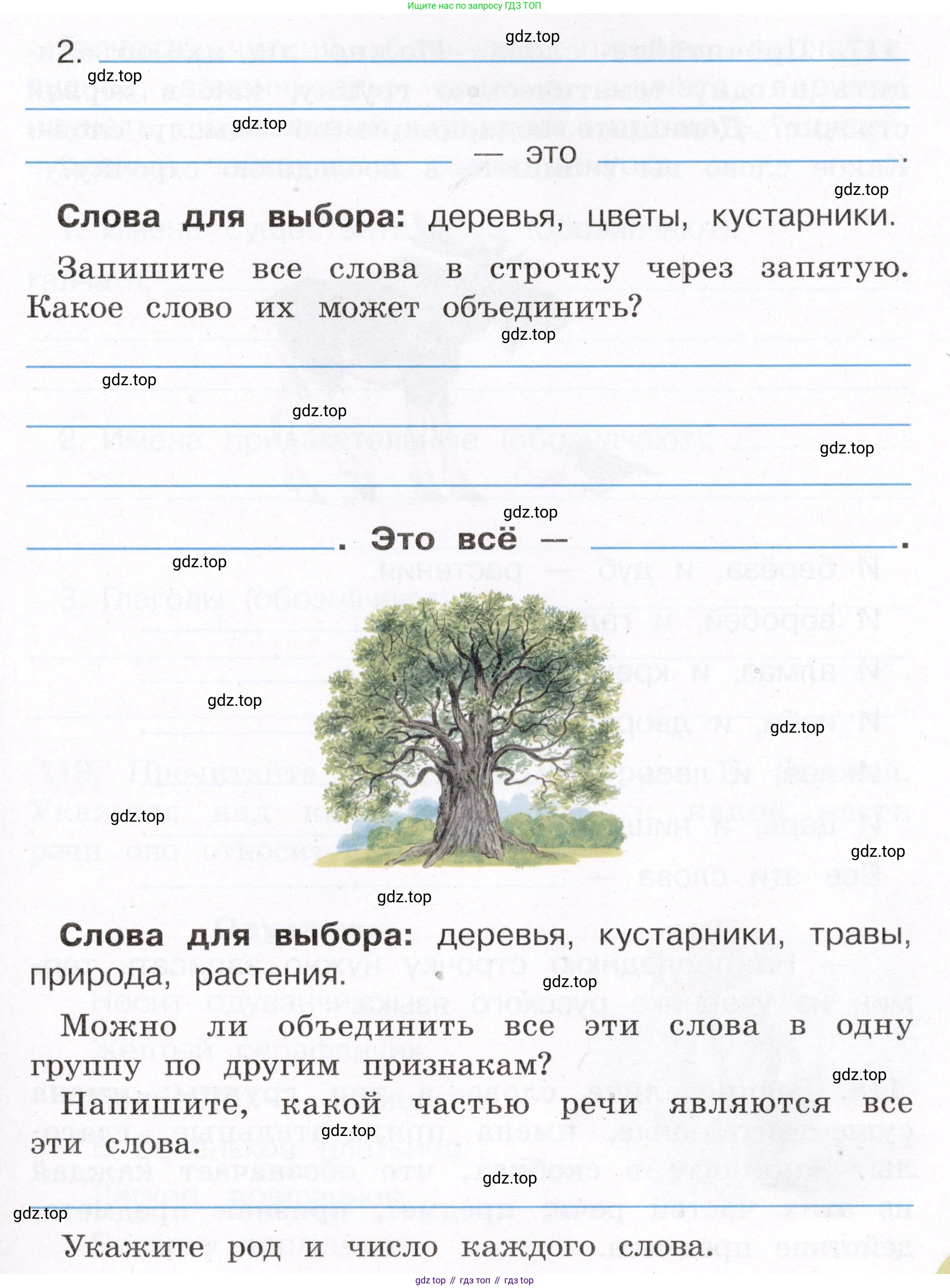 ГДЗ Русский язык, 4 класс рабочая тетрадь, авторы: Климанова Людмила Федоровна, Бабушкина Татьяна Владимировна, издательство Просвещение, Москва, 2019, белого цвета, Часть 1, страница 70, номер 116, Условие (продолжение 2)