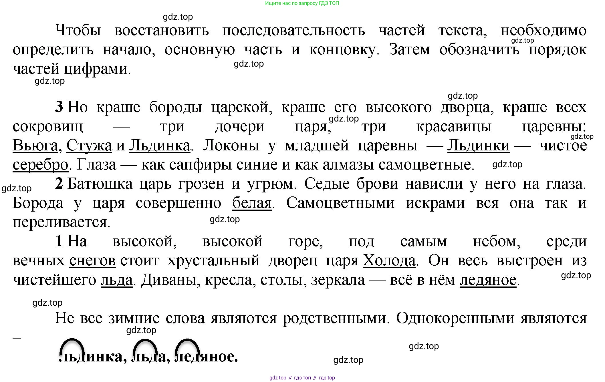 ГДЗ Русский язык, 4 класс рабочая тетрадь, авторы: Климанова Людмила Федоровна, Бабушкина Татьяна Владимировна, издательство Просвещение, Москва, 2019, белого цвета, Часть 1, страница 60, номер 96, Решение (продолжение 2)