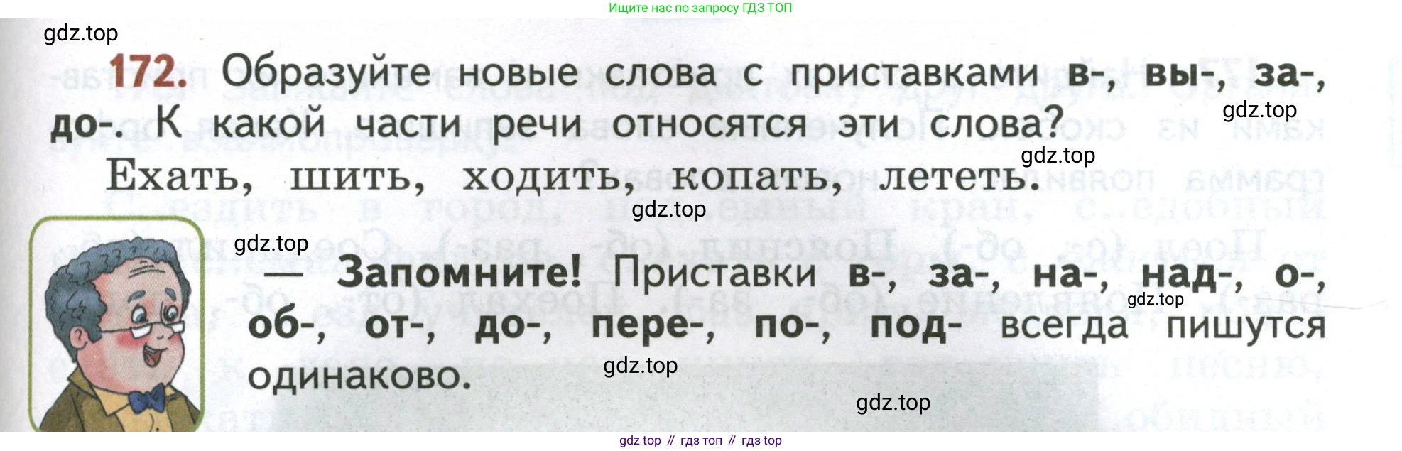 Русский язык, 4 класс Учебник, авторы: Климанова Людмила Федоровна, Бабушкина Татьяна Владимировна, издательство Просвещение, Москва, 2019, белого цвета, Часть 1, страница 113, номер 172, Условие