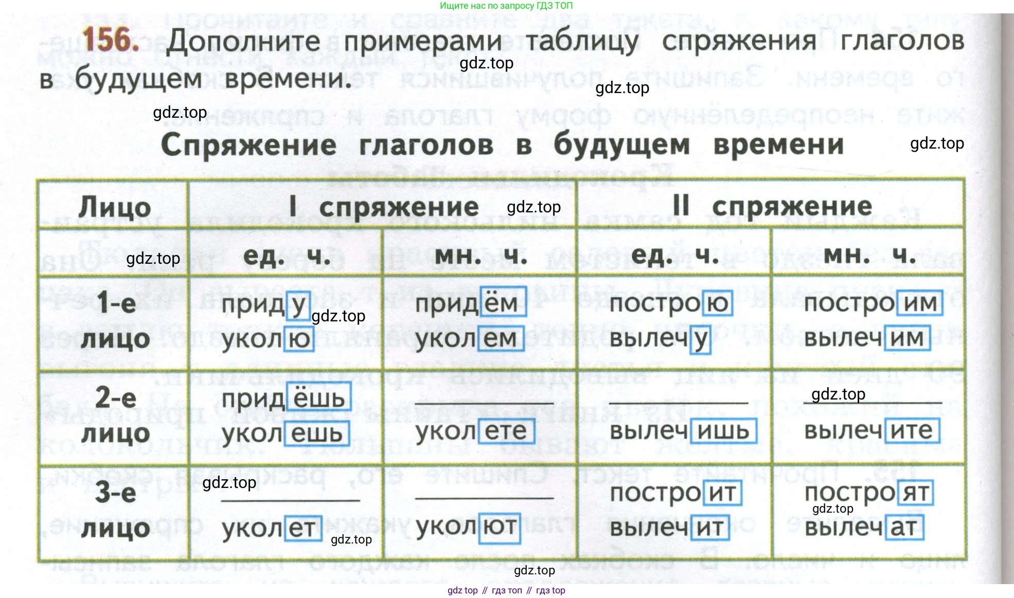 Русский язык, 4 класс Учебник, авторы: Климанова Людмила Федоровна, Бабушкина Татьяна Владимировна, издательство Просвещение, Москва, 2019, белого цвета, Часть 2, страница 100, номер 156, Условие