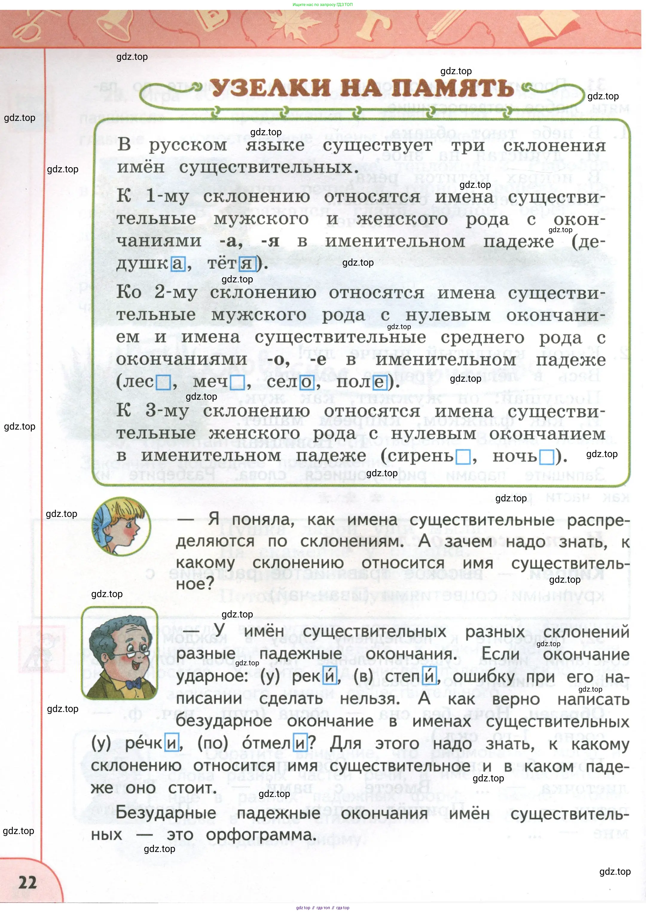Русский язык, 4 класс Учебник, авторы: Климанова Людмила Федоровна, Бабушкина Татьяна Владимировна, издательство Просвещение, Москва, 2019, белого цвета, Часть 1, страница 22