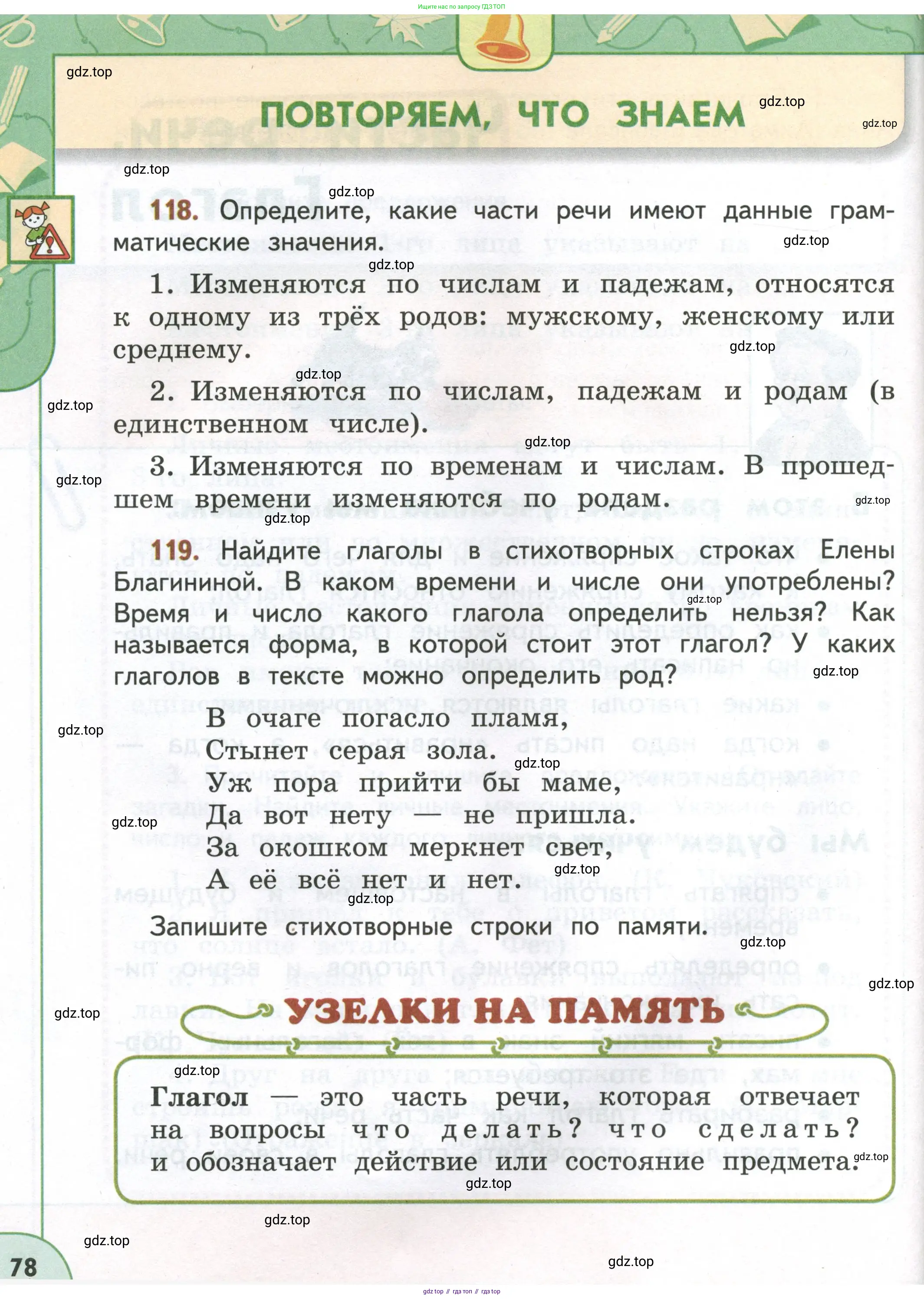 Русский язык, 4 класс Учебник, авторы: Климанова Людмила Федоровна, Бабушкина Татьяна Владимировна, издательство Просвещение, Москва, 2019, белого цвета, Часть 2, страница 78