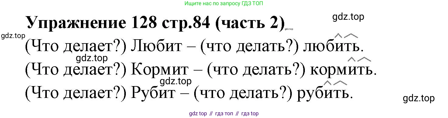 Русский язык, 4 класс Учебник, авторы: Климанова Людмила Федоровна, Бабушкина Татьяна Владимировна, издательство Просвещение, Москва, 2019, белого цвета, Часть 2, страница 84, номер 128, Решение
