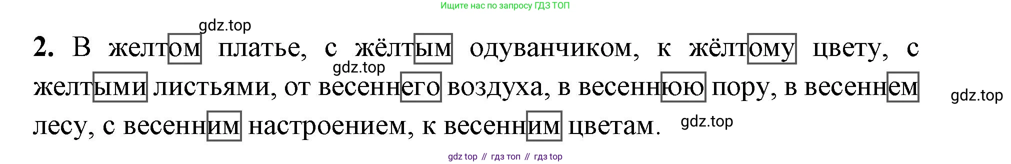 Русский язык, 4 класс Учебник, авторы: Климанова Людмила Федоровна, Бабушкина Татьяна Владимировна, издательство Просвещение, Москва, 2019, белого цвета, Часть 2, страница 66, номер 2, Решение