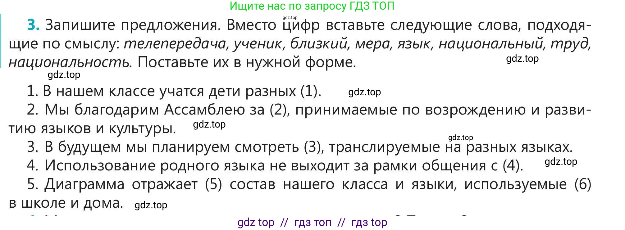 Русский язык, 5 класс Учебник, авторы: Клокова Елена Валерьевна, Белозёрова Ольга Игоревна, Ибраева Таскира Ильшатовна, Сулейменова Бахиевна Гульсайран, Муханбеткалиев Аскен Самуратович, Касымова Айман Берденовна, Опря Оксана Викторовна, издательство АОО «Назарбаев Интеллектуальные школы», Астана, 2018, Часть 1, страница 19, номер 3, Условие
