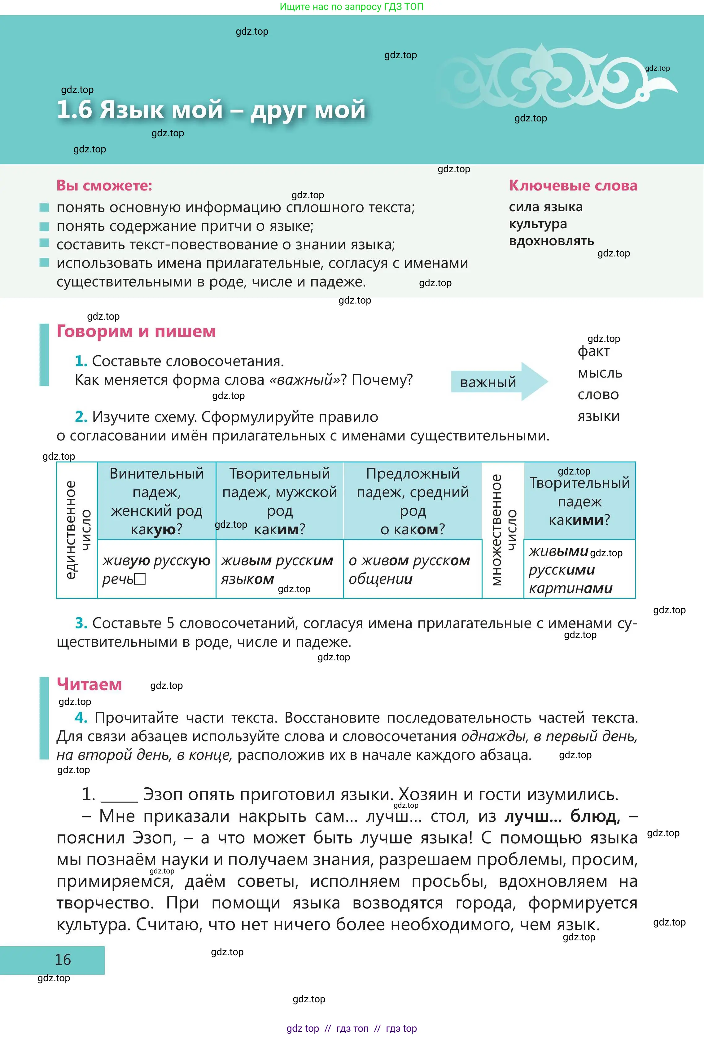 Русский язык, 5 класс Учебник, авторы: Клокова Елена Валерьевна, Белозёрова Ольга Игоревна, Ибраева Таскира Ильшатовна, Сулейменова Бахиевна Гульсайран, Муханбеткалиев Аскен Самуратович, Касымова Айман Берденовна, Опря Оксана Викторовна, издательство АОО «Назарбаев Интеллектуальные школы», Астана, 2018, Часть 1, страница 16