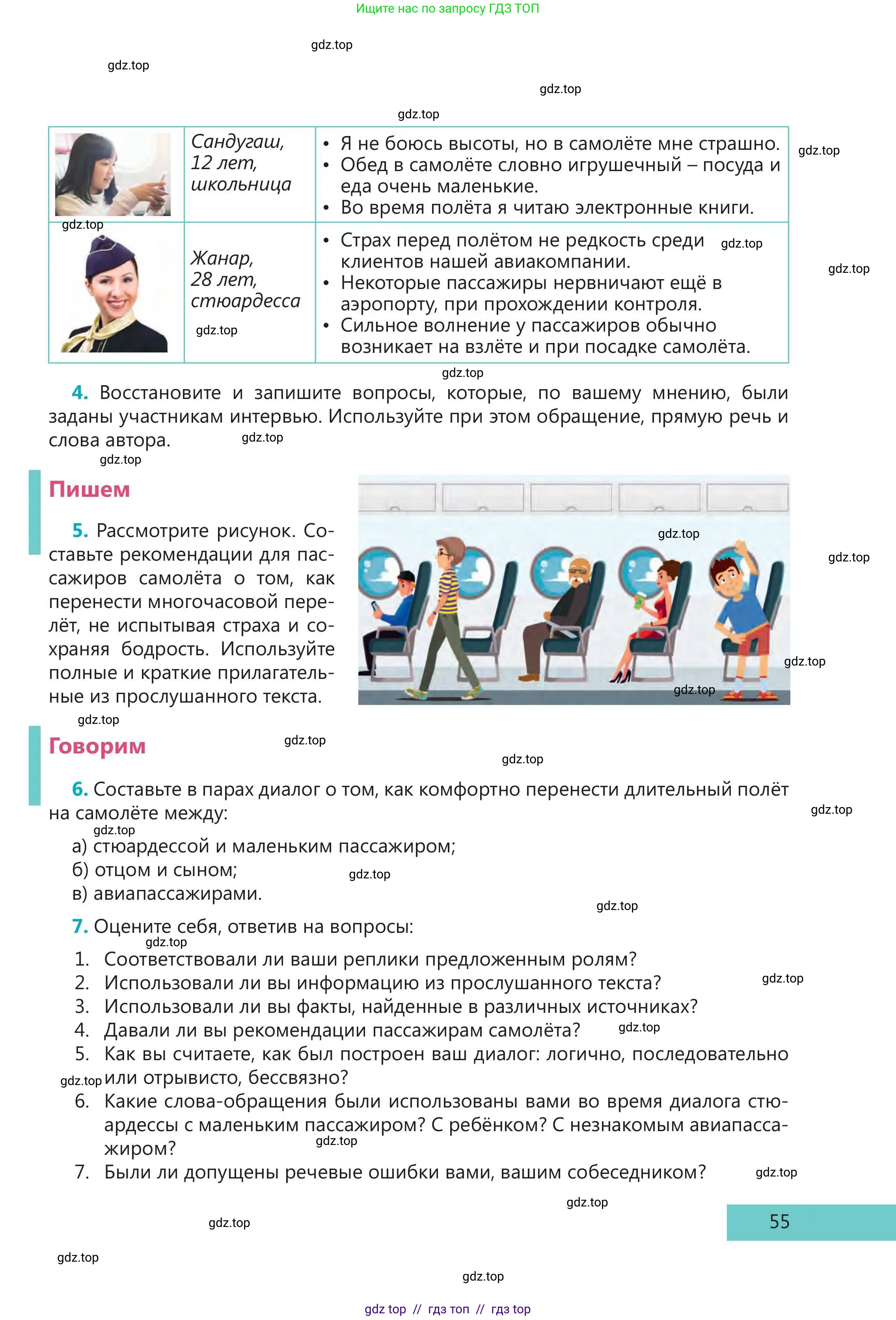 Русский язык, 5 класс Учебник, авторы: Клокова Елена Валерьевна, Белозёрова Ольга Игоревна, Ибраева Таскира Ильшатовна, Сулейменова Бахиевна Гульсайран, Муханбеткалиев Аскен Самуратович, Касымова Айман Берденовна, Опря Оксана Викторовна, издательство АОО «Назарбаев Интеллектуальные школы», Астана, 2018, Часть 1, страница 55