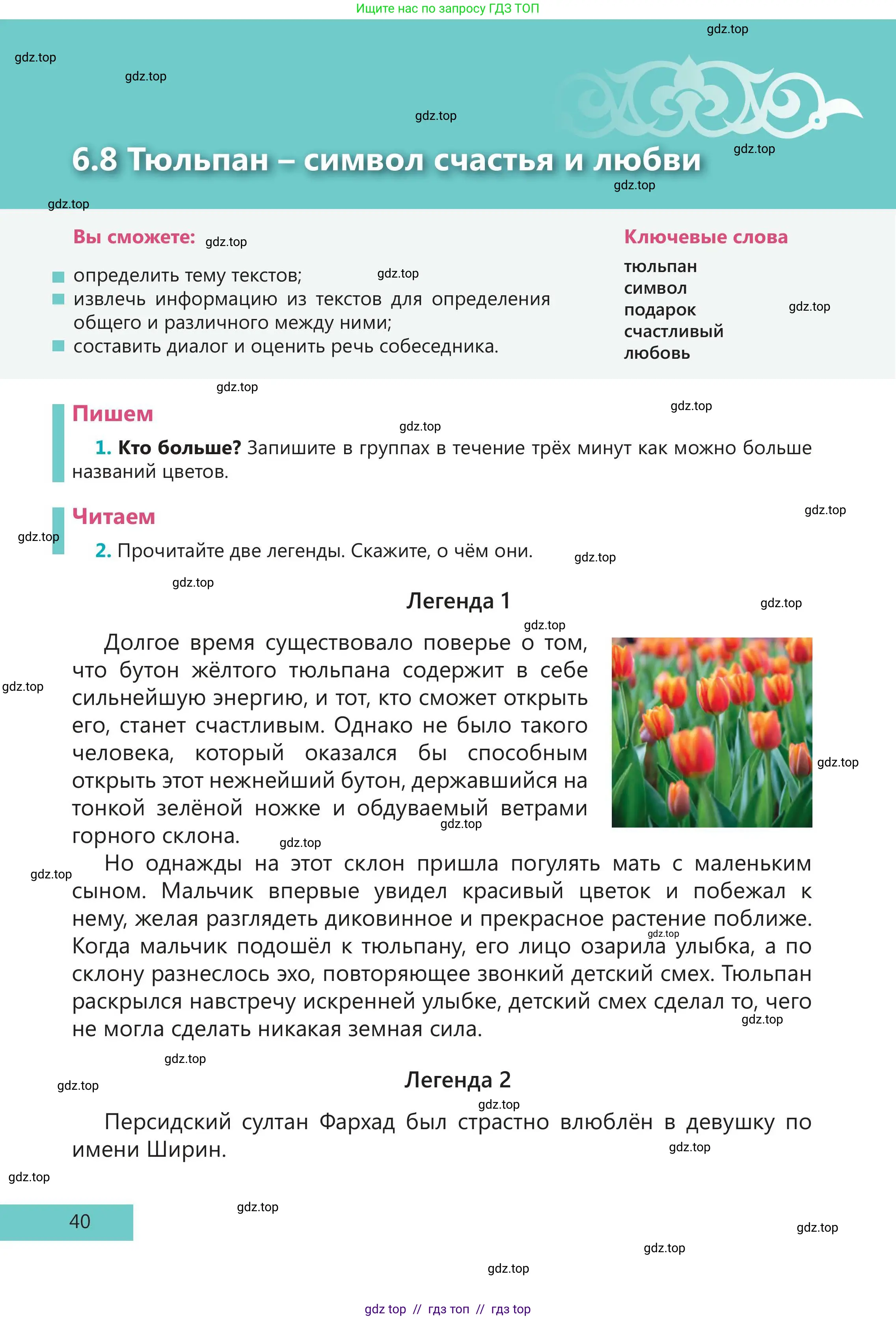 Русский язык, 5 класс Учебник, авторы: Клокова Елена Валерьевна, Белозёрова Ольга Игоревна, Ибраева Таскира Ильшатовна, Сулейменова Бахиевна Гульсайран, Муханбеткалиев Аскен Самуратович, Касымова Айман Берденовна, Опря Оксана Викторовна, издательство АОО «Назарбаев Интеллектуальные школы», Астана, 2018, Часть 2, страница 40