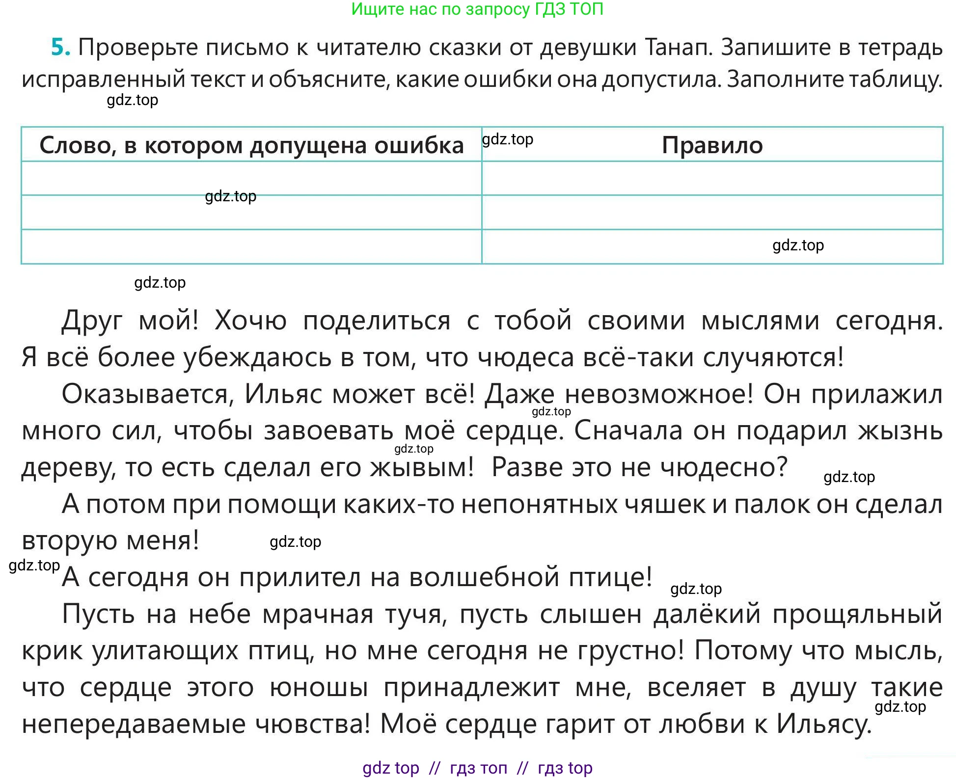 Русский язык, 5 класс Учебник, авторы: Клокова Елена Валерьевна, Белозёрова Ольга Игоревна, Ибраева Таскира Ильшатовна, Сулейменова Бахиевна Гульсайран, Муханбеткалиев Аскен Самуратович, Касымова Айман Берденовна, Опря Оксана Викторовна, издательство АОО «Назарбаев Интеллектуальные школы», Астана, 2018, Часть 2, страница 13, номер 5, Условие