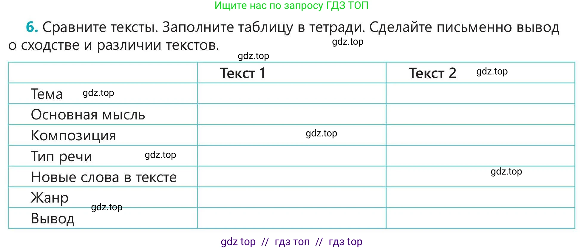 Русский язык, 5 класс Учебник, авторы: Клокова Елена Валерьевна, Белозёрова Ольга Игоревна, Ибраева Таскира Ильшатовна, Сулейменова Бахиевна Гульсайран, Муханбеткалиев Аскен Самуратович, Касымова Айман Берденовна, Опря Оксана Викторовна, издательство АОО «Назарбаев Интеллектуальные школы», Астана, 2018, Часть 2, страница 79, номер 6, Условие