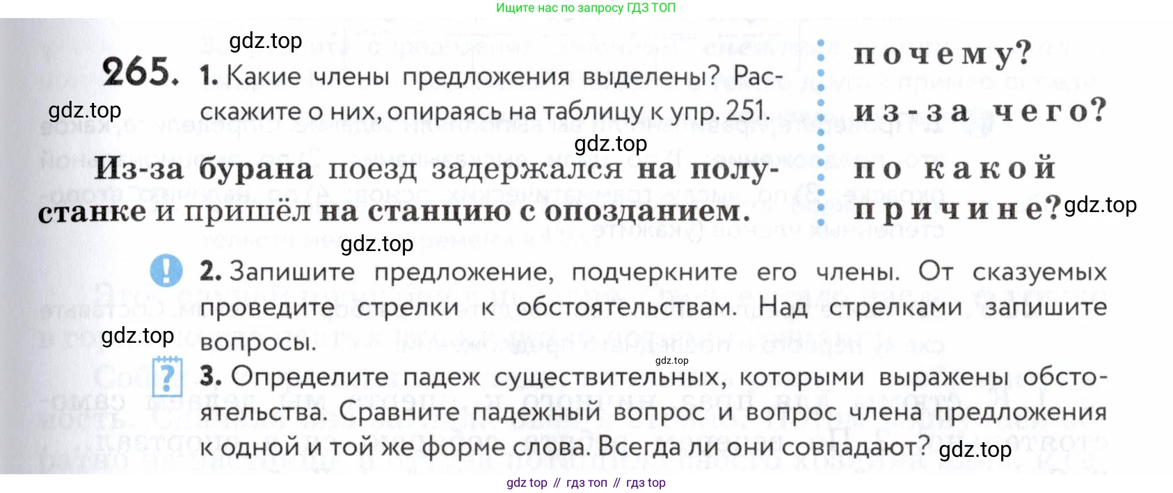 ГДЗ Русский язык, 5 класс Учебник, авторы: Купалова Александра Юльевна, Еремеева Ангелина Павловна, Лидман-Орлова Галина Кузьминична, Пименова Светлана Николаевна, Молодцова Светлана Николаевна, Пахнова Т М, Пичугов Юрий Степанович, Талалаева Л Ф, издательство Просвещение, Москва, 2021, белого цвета, страница 89, номер 265, Условие
