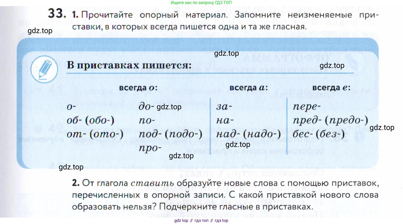 ГДЗ Русский язык, 5 класс Учебник, авторы: Купалова Александра Юльевна, Еремеева Ангелина Павловна, Лидман-Орлова Галина Кузьминична, Пименова Светлана Николаевна, Молодцова Светлана Николаевна, Пахнова Т М, Пичугов Юрий Степанович, Талалаева Л Ф, издательство Просвещение, Москва, 2021, белого цвета, страница 19, номер 33, Условие