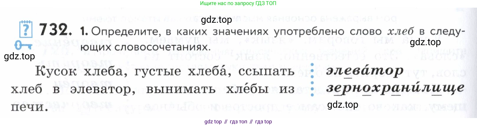 ГДЗ Русский язык, 5 класс Учебник, авторы: Купалова Александра Юльевна, Еремеева Ангелина Павловна, Лидман-Орлова Галина Кузьминична, Пименова Светлана Николаевна, Молодцова Светлана Николаевна, Пахнова Т М, Пичугов Юрий Степанович, Талалаева Л Ф, издательство Просвещение, Москва, 2021, белого цвета, страница 222, номер 732, Условие