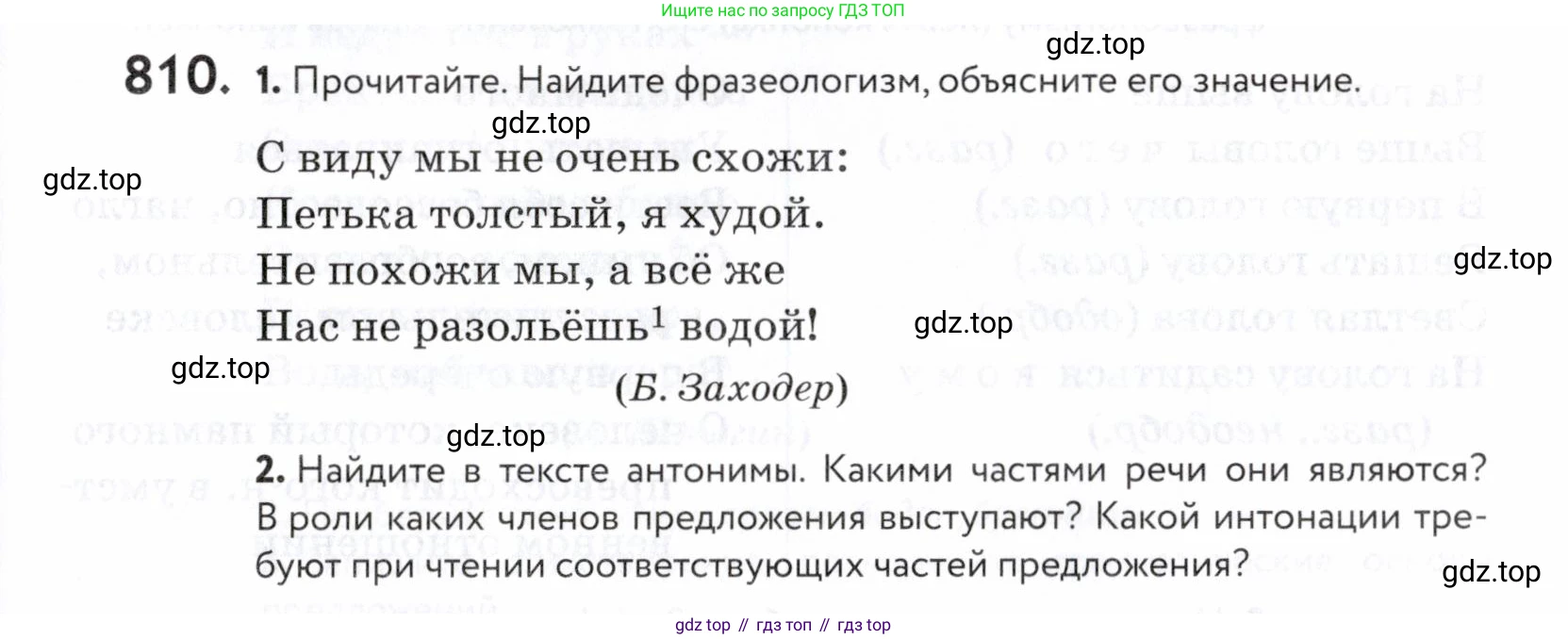 ГДЗ Русский язык, 5 класс Учебник, авторы: Купалова Александра Юльевна, Еремеева Ангелина Павловна, Лидман-Орлова Галина Кузьминична, Пименова Светлана Николаевна, Молодцова Светлана Николаевна, Пахнова Т М, Пичугов Юрий Степанович, Талалаева Л Ф, издательство Просвещение, Москва, 2021, белого цвета, страница 249, номер 810, Условие