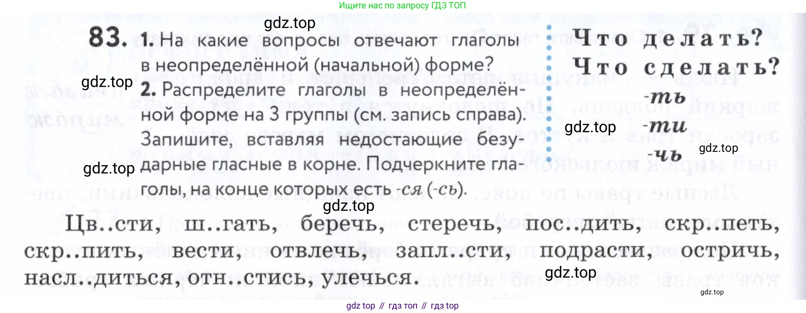ГДЗ Русский язык, 5 класс Учебник, авторы: Купалова Александра Юльевна, Еремеева Ангелина Павловна, Лидман-Орлова Галина Кузьминична, Пименова Светлана Николаевна, Молодцова Светлана Николаевна, Пахнова Т М, Пичугов Юрий Степанович, Талалаева Л Ф, издательство Просвещение, Москва, 2021, белого цвета, страница 36, номер 83, Условие