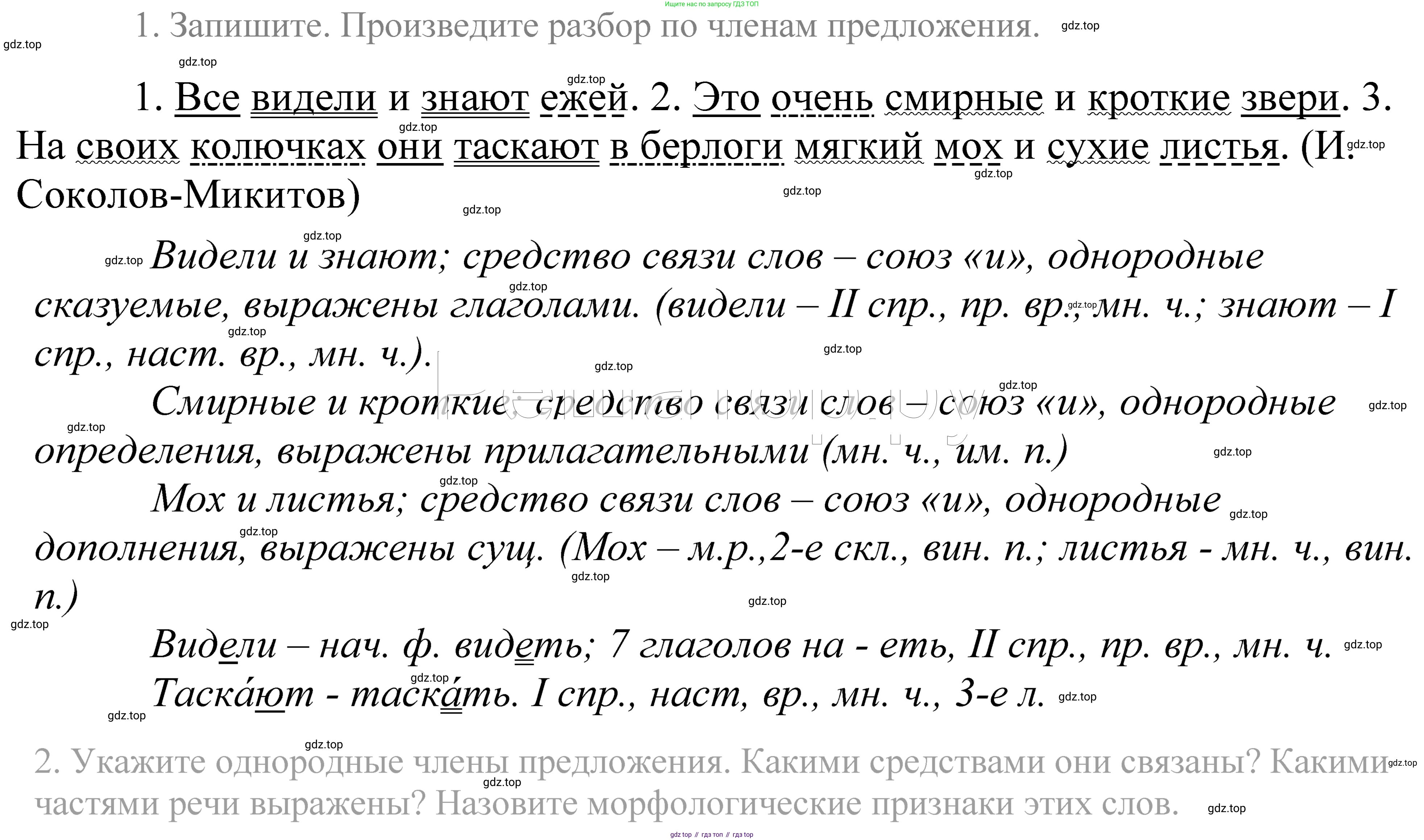 ГДЗ Русский язык, 5 класс Учебник, авторы: Купалова Александра Юльевна, Еремеева Ангелина Павловна, Лидман-Орлова Галина Кузьминична, Пименова Светлана Николаевна, Молодцова Светлана Николаевна, Пахнова Т М, Пичугов Юрий Степанович, Талалаева Л Ф, издательство Просвещение, Москва, 2021, белого цвета, страница 95, номер 285, Решение 2