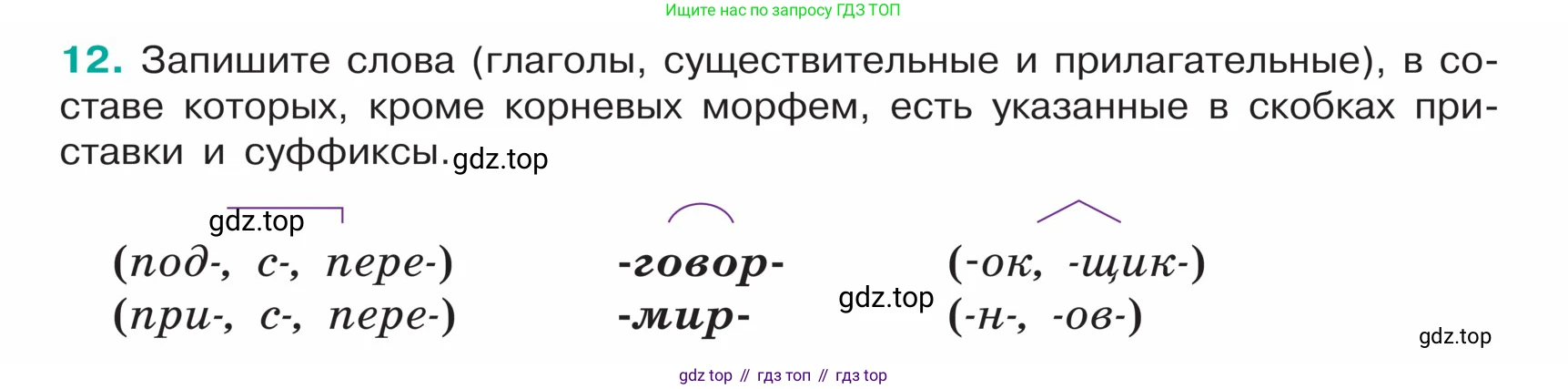 ГДЗ Русский язык, 5 класс Учебник, авторы: Ладыженская Таиса Алексеевна, Баранов Михаил Трофимович, Тростенцова Лидия Александровна, Ладыженская Наталия Вениаминовна, Дейкина Алевтина Дмитриевна, Григорян Лариса Трофимовна, Кулибаба Иван Иванович, Антонова Любовь Геннадиевна, издательство Просвещение, Москва, 2023, салатового цвета, Часть 1, страница 8, номер 12, Условие