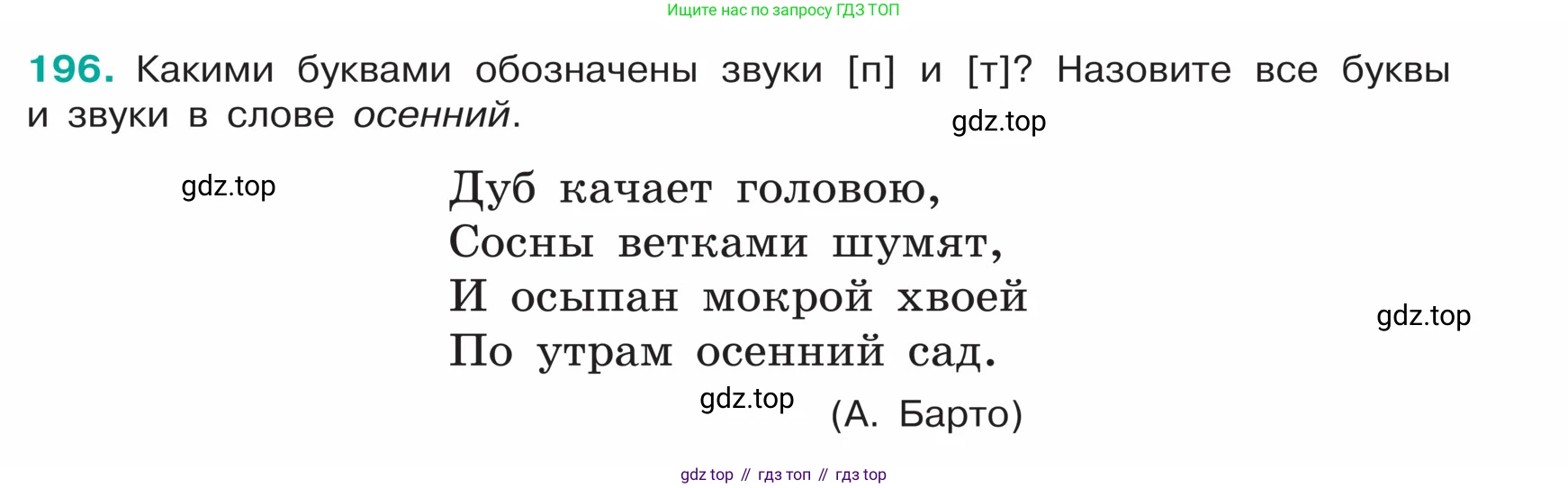 ГДЗ Русский язык, 5 класс Учебник, авторы: Ладыженская Таиса Алексеевна, Баранов Михаил Трофимович, Тростенцова Лидия Александровна, Ладыженская Наталия Вениаминовна, Дейкина Алевтина Дмитриевна, Григорян Лариса Трофимовна, Кулибаба Иван Иванович, Антонова Любовь Геннадиевна, издательство Просвещение, Москва, 2023, салатового цвета, Часть 1, страница 106, номер 196, Условие