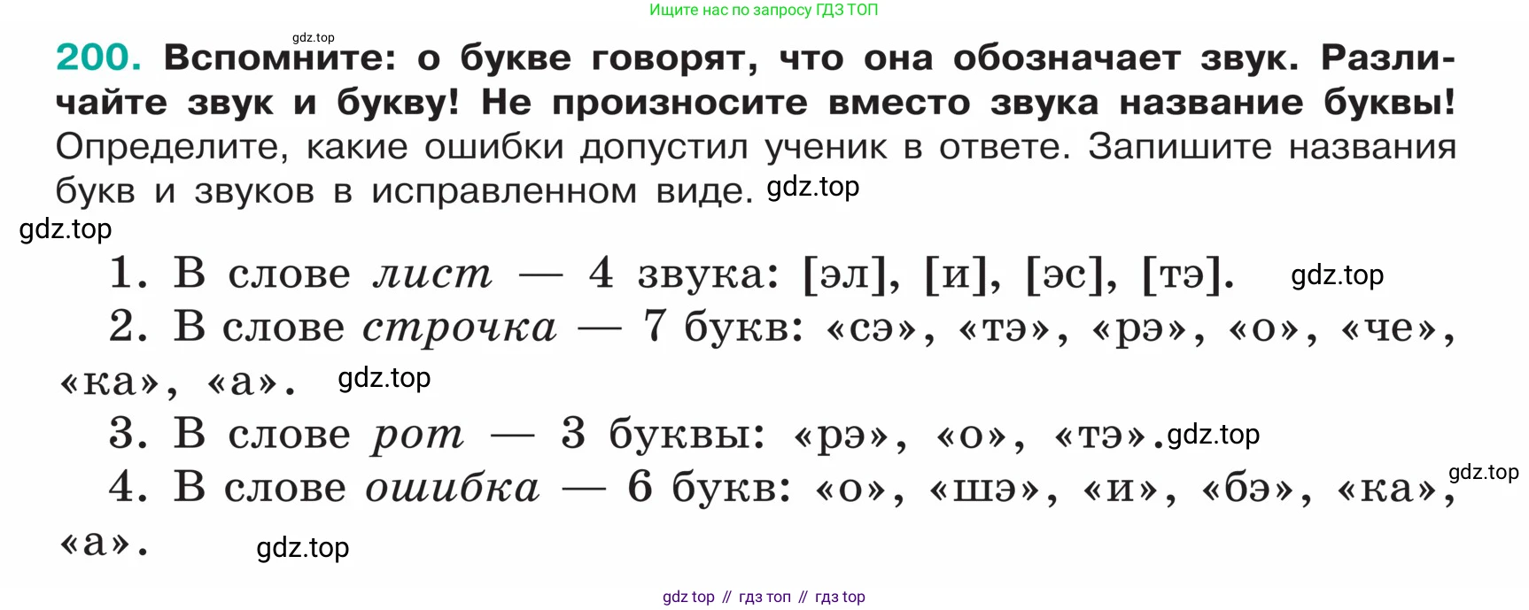 ГДЗ Русский язык, 5 класс Учебник, авторы: Ладыженская Таиса Алексеевна, Баранов Михаил Трофимович, Тростенцова Лидия Александровна, Ладыженская Наталия Вениаминовна, Дейкина Алевтина Дмитриевна, Григорян Лариса Трофимовна, Кулибаба Иван Иванович, Антонова Любовь Геннадиевна, издательство Просвещение, Москва, 2023, салатового цвета, Часть 1, страница 108, номер 200, Условие