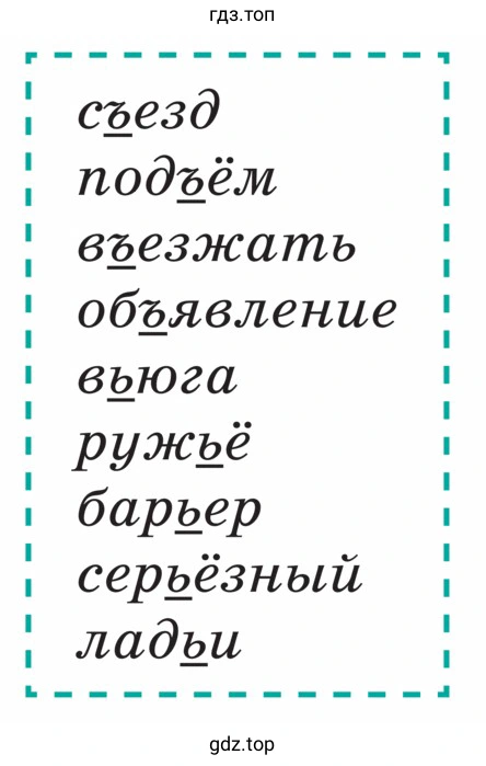 Составить и записать предложения с 3—4 словами, данными в рамке