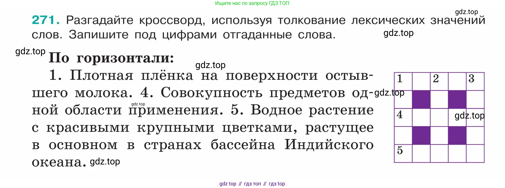 ГДЗ Русский язык, 5 класс Учебник, авторы: Ладыженская Таиса Алексеевна, Баранов Михаил Трофимович, Тростенцова Лидия Александровна, Ладыженская Наталия Вениаминовна, Дейкина Алевтина Дмитриевна, Григорян Лариса Трофимовна, Кулибаба Иван Иванович, Антонова Любовь Геннадиевна, издательство Просвещение, Москва, 2023, салатового цвета, Часть 1, страница 138, номер 271, Условие
