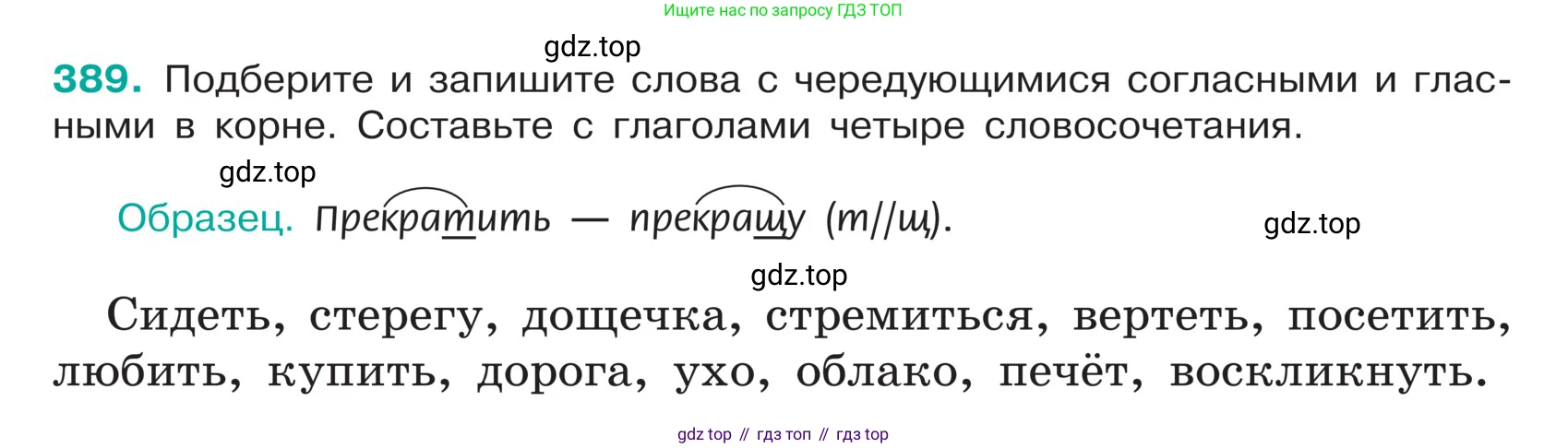 ГДЗ Русский язык, 5 класс Учебник, авторы: Ладыженская Таиса Алексеевна, Баранов Михаил Трофимович, Тростенцова Лидия Александровна, Ладыженская Наталия Вениаминовна, Дейкина Алевтина Дмитриевна, Григорян Лариса Трофимовна, Кулибаба Иван Иванович, Антонова Любовь Геннадиевна, издательство Просвещение, Москва, 2023, салатового цвета, Часть 1, страница 185, номер 389, Условие