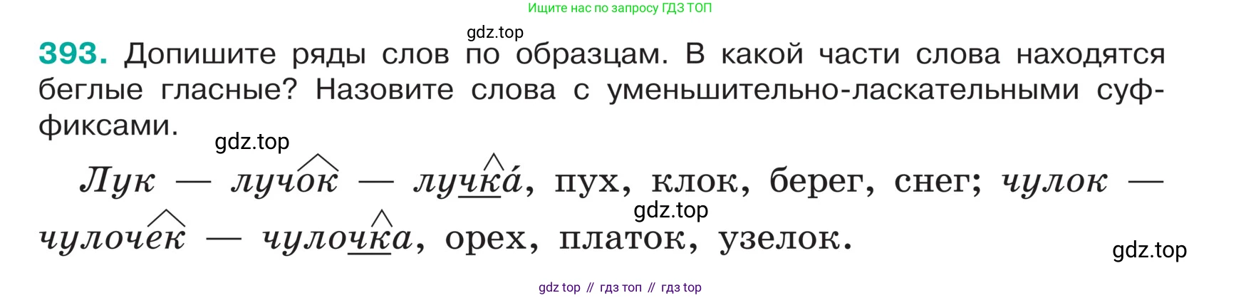 ГДЗ Русский язык, 5 класс Учебник, авторы: Ладыженская Таиса Алексеевна, Баранов Михаил Трофимович, Тростенцова Лидия Александровна, Ладыженская Наталия Вениаминовна, Дейкина Алевтина Дмитриевна, Григорян Лариса Трофимовна, Кулибаба Иван Иванович, Антонова Любовь Геннадиевна, издательство Просвещение, Москва, 2023, салатового цвета, Часть 1, страница 187, номер 393, Условие