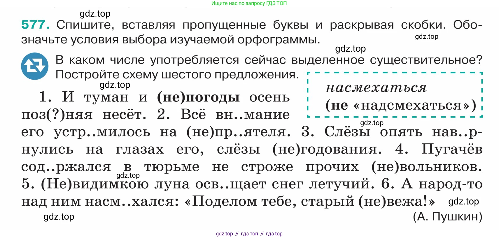 ГДЗ Русский язык, 5 класс Учебник, авторы: Ладыженская Таиса Алексеевна, Баранов Михаил Трофимович, Тростенцова Лидия Александровна, Ладыженская Наталия Вениаминовна, Дейкина Алевтина Дмитриевна, Григорян Лариса Трофимовна, Кулибаба Иван Иванович, Антонова Любовь Геннадиевна, издательство Просвещение, Москва, 2023, салатового цвета, Часть 2, страница 54, номер 577, Условие