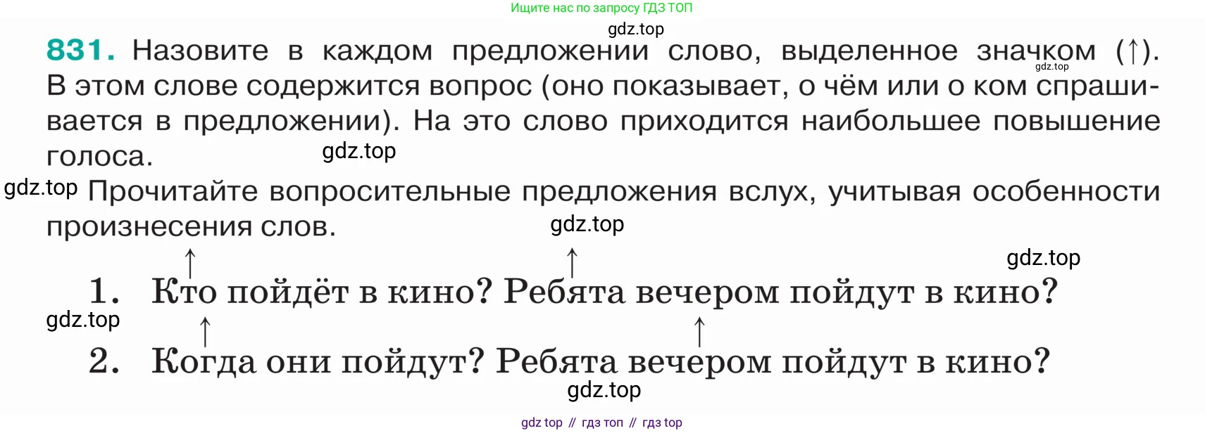 ГДЗ Русский язык, 5 класс Учебник, авторы: Ладыженская Таиса Алексеевна, Баранов Михаил Трофимович, Тростенцова Лидия Александровна, Ладыженская Наталия Вениаминовна, Дейкина Алевтина Дмитриевна, Григорян Лариса Трофимовна, Кулибаба Иван Иванович, Антонова Любовь Геннадиевна, издательство Просвещение, Москва, 2023, салатового цвета, Часть 2, страница 168, номер 831, Условие