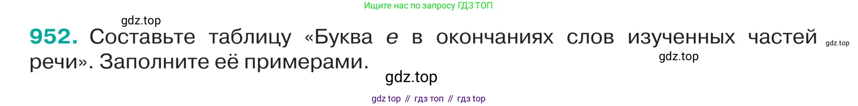 ГДЗ Русский язык, 5 класс Учебник, авторы: Ладыженская Таиса Алексеевна, Баранов Михаил Трофимович, Тростенцова Лидия Александровна, Ладыженская Наталия Вениаминовна, Дейкина Алевтина Дмитриевна, Григорян Лариса Трофимовна, Кулибаба Иван Иванович, Антонова Любовь Геннадиевна, издательство Просвещение, Москва, 2023, салатового цвета, Часть 2, страница 225, номер 952, Условие