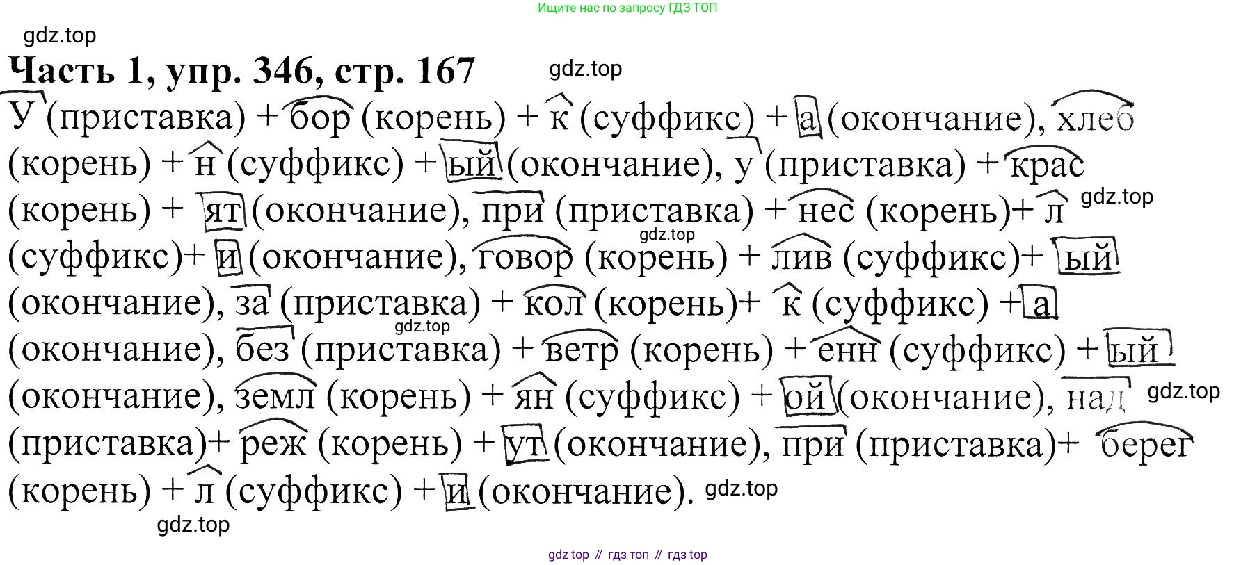 ГДЗ Русский язык, 5 класс Учебник, авторы: Ладыженская Таиса Алексеевна, Баранов Михаил Трофимович, Тростенцова Лидия Александровна, Ладыженская Наталия Вениаминовна, Дейкина Алевтина Дмитриевна, Григорян Лариса Трофимовна, Кулибаба Иван Иванович, Антонова Любовь Геннадиевна, издательство Просвещение, Москва, 2023, салатового цвета, Часть 1, страница 168, номер 346, Решение 1