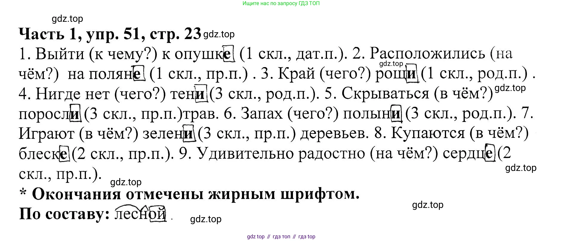 ГДЗ Русский язык, 5 класс Учебник, авторы: Ладыженская Таиса Алексеевна, Баранов Михаил Трофимович, Тростенцова Лидия Александровна, Ладыженская Наталия Вениаминовна, Дейкина Алевтина Дмитриевна, Григорян Лариса Трофимовна, Кулибаба Иван Иванович, Антонова Любовь Геннадиевна, издательство Просвещение, Москва, 2023, салатового цвета, Часть 1, страница 23, номер 51, Решение 1
