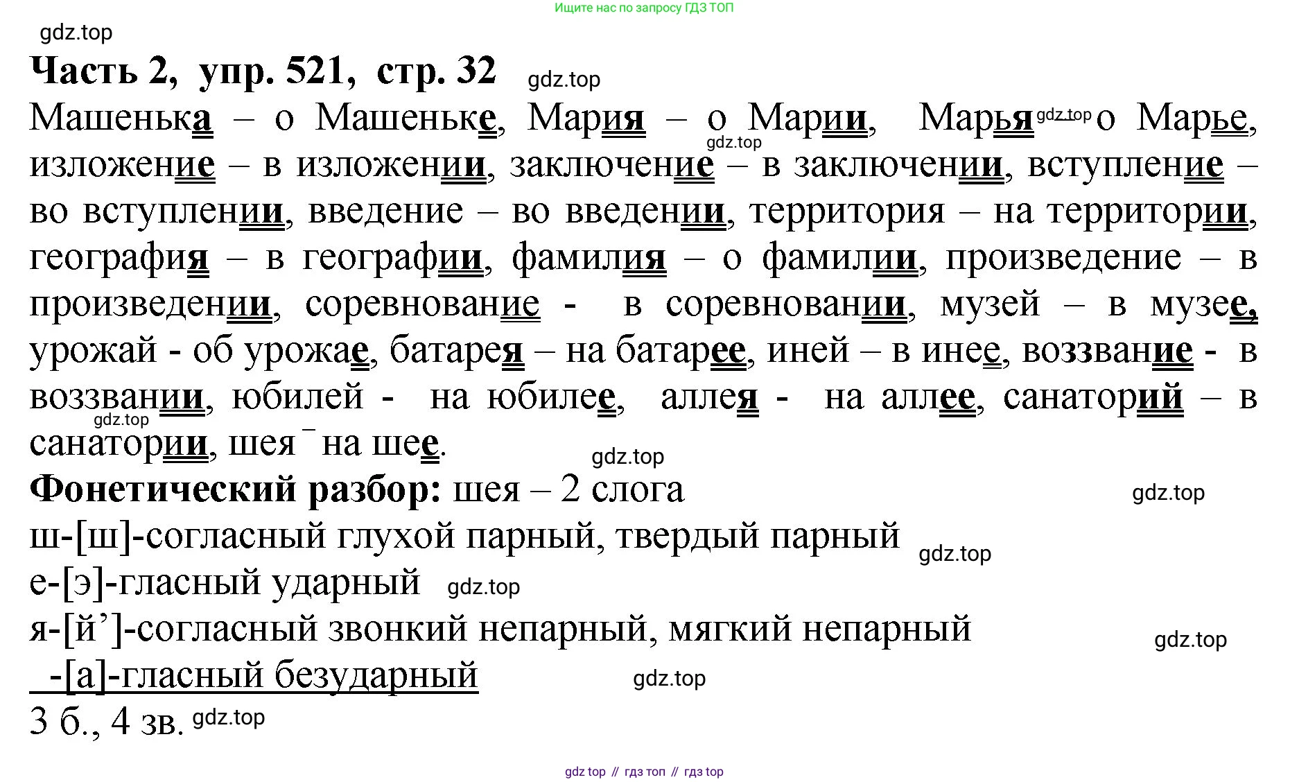 ГДЗ Русский язык, 5 класс Учебник, авторы: Ладыженская Таиса Алексеевна, Баранов Михаил Трофимович, Тростенцова Лидия Александровна, Ладыженская Наталия Вениаминовна, Дейкина Алевтина Дмитриевна, Григорян Лариса Трофимовна, Кулибаба Иван Иванович, Антонова Любовь Геннадиевна, издательство Просвещение, Москва, 2023, салатового цвета, Часть 2, страница 32, номер 521, Решение 1