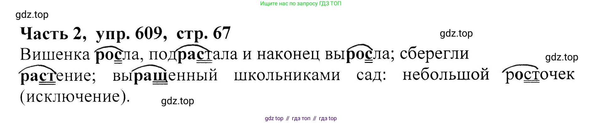 ГДЗ Русский язык, 5 класс Учебник, авторы: Ладыженская Таиса Алексеевна, Баранов Михаил Трофимович, Тростенцова Лидия Александровна, Ладыженская Наталия Вениаминовна, Дейкина Алевтина Дмитриевна, Григорян Лариса Трофимовна, Кулибаба Иван Иванович, Антонова Любовь Геннадиевна, издательство Просвещение, Москва, 2023, салатового цвета, Часть 2, страница 67, номер 609, Решение 1