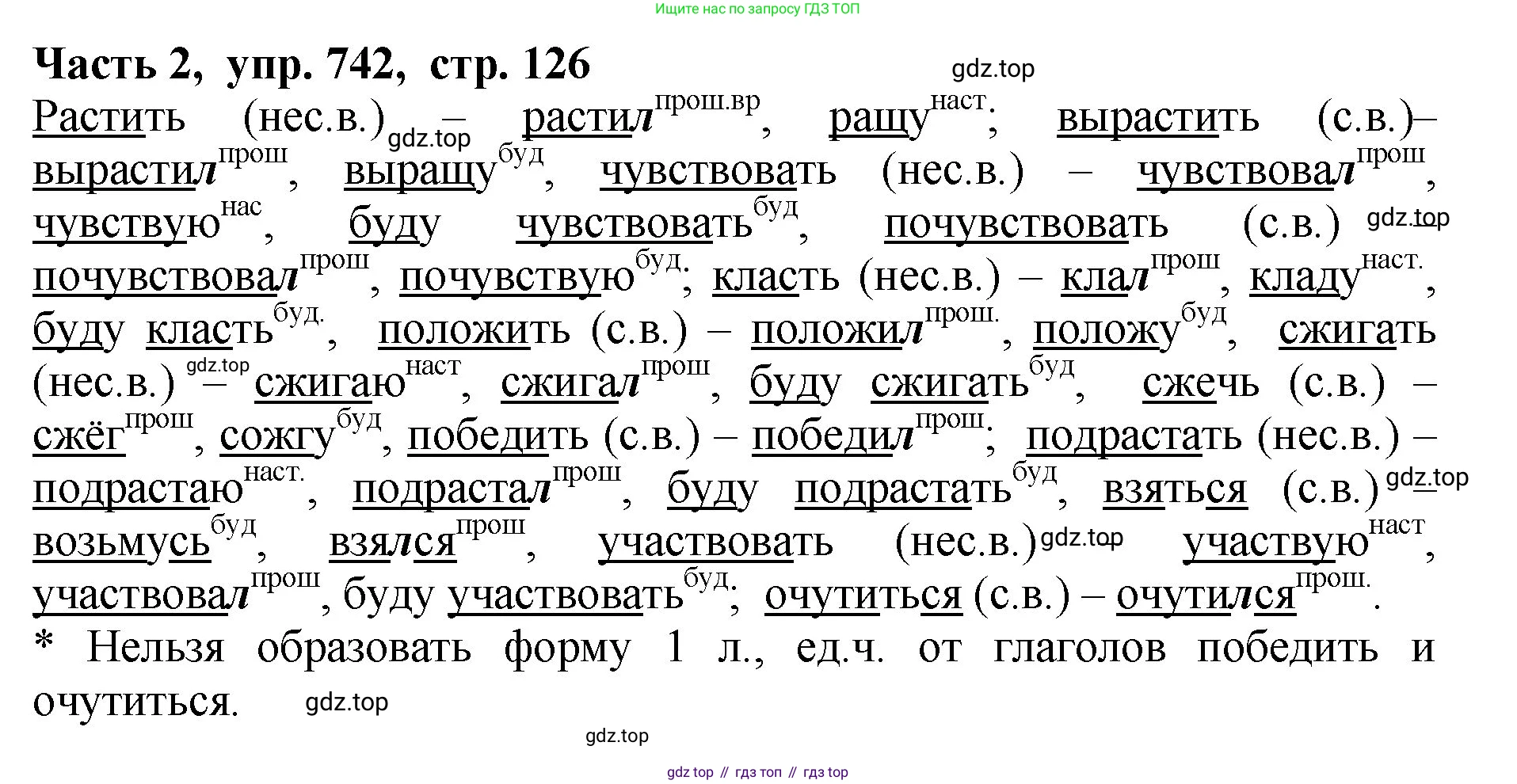 ГДЗ Русский язык, 5 класс Учебник, авторы: Ладыженская Таиса Алексеевна, Баранов Михаил Трофимович, Тростенцова Лидия Александровна, Ладыженская Наталия Вениаминовна, Дейкина Алевтина Дмитриевна, Григорян Лариса Трофимовна, Кулибаба Иван Иванович, Антонова Любовь Геннадиевна, издательство Просвещение, Москва, 2023, салатового цвета, Часть 2, страница 126, номер 742, Решение 1