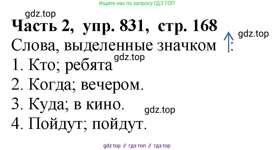 ГДЗ Русский язык, 5 класс Учебник, авторы: Ладыженская Таиса Алексеевна, Баранов Михаил Трофимович, Тростенцова Лидия Александровна, Ладыженская Наталия Вениаминовна, Дейкина Алевтина Дмитриевна, Григорян Лариса Трофимовна, Кулибаба Иван Иванович, Антонова Любовь Геннадиевна, издательство Просвещение, Москва, 2023, салатового цвета, Часть 2, страница 168, номер 831, Решение 1