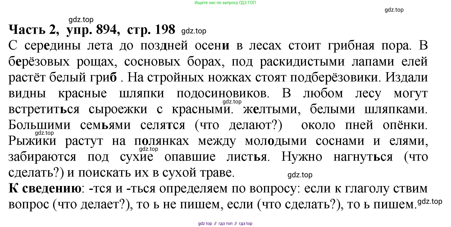 ГДЗ Русский язык, 5 класс Учебник, авторы: Ладыженская Таиса Алексеевна, Баранов Михаил Трофимович, Тростенцова Лидия Александровна, Ладыженская Наталия Вениаминовна, Дейкина Алевтина Дмитриевна, Григорян Лариса Трофимовна, Кулибаба Иван Иванович, Антонова Любовь Геннадиевна, издательство Просвещение, Москва, 2023, салатового цвета, Часть 2, страница 198, номер 894, Решение 1