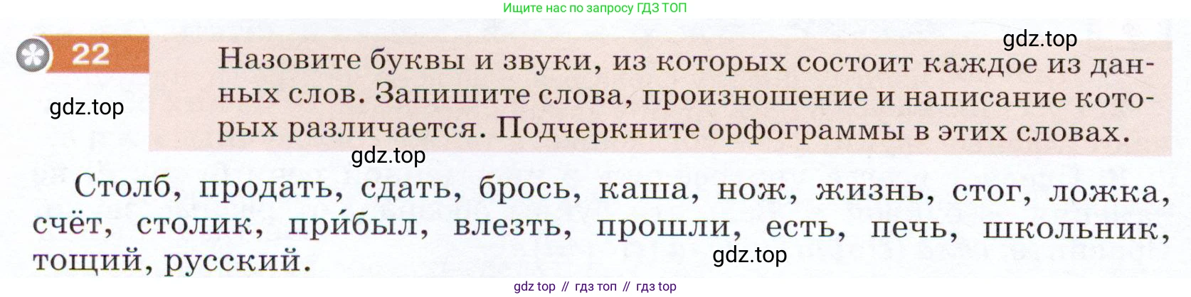 ГДЗ Русский язык, 5 класс Учебник, авторы: Разумовская Маргарита Михайловна, Львова Светлана Ивановна, Капинос Валентина Ивановна, Львов Валентин Витальевич, Богданова Галина Александровна, Тронина Татьяна Сергеевна, Сергеева Наталья Николаевна, издательство Дрофа, Москва, 2019 - 2022, белого цвета, Часть 1, страница 14, номер 22, Условие