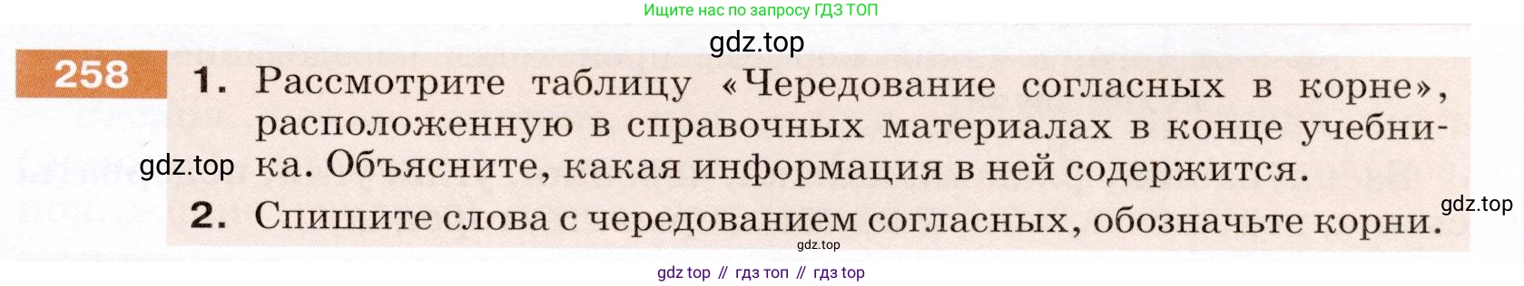 ГДЗ Русский язык, 5 класс Учебник, авторы: Разумовская Маргарита Михайловна, Львова Светлана Ивановна, Капинос Валентина Ивановна, Львов Валентин Витальевич, Богданова Галина Александровна, Тронина Татьяна Сергеевна, Сергеева Наталья Николаевна, издательство Дрофа, Москва, 2019 - 2022, белого цвета, Часть 1, страница 85, номер 258, Условие