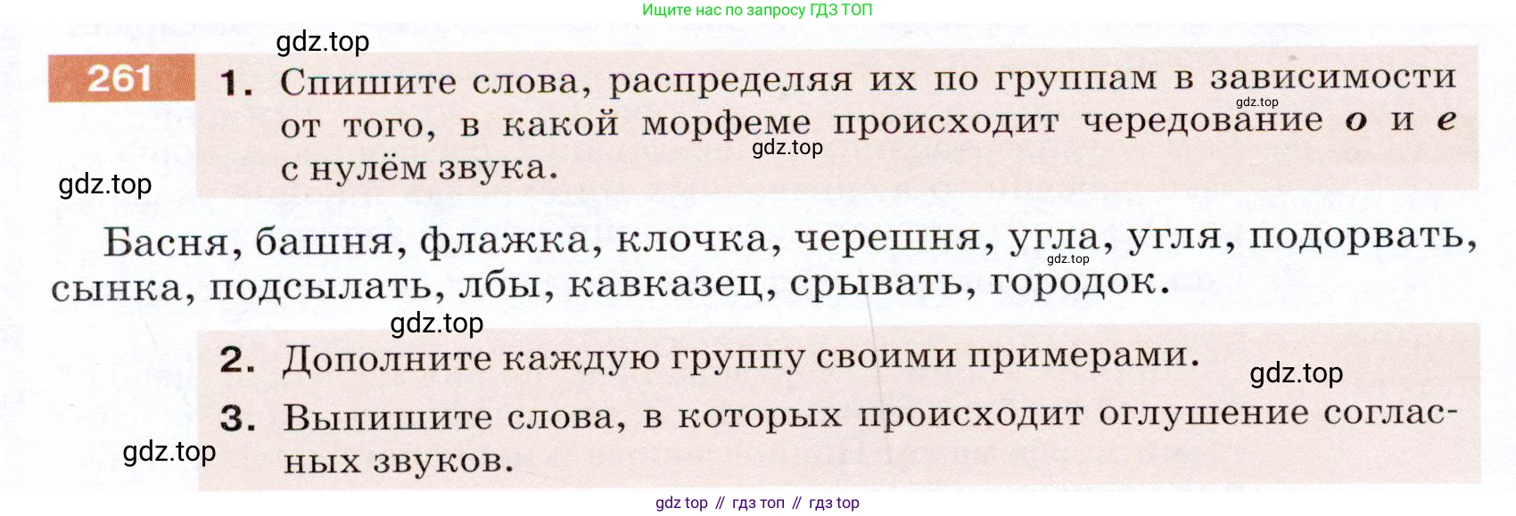 ГДЗ Русский язык, 5 класс Учебник, авторы: Разумовская Маргарита Михайловна, Львова Светлана Ивановна, Капинос Валентина Ивановна, Львов Валентин Витальевич, Богданова Галина Александровна, Тронина Татьяна Сергеевна, Сергеева Наталья Николаевна, издательство Дрофа, Москва, 2019 - 2022, белого цвета, Часть 1, страница 86, номер 261, Условие
