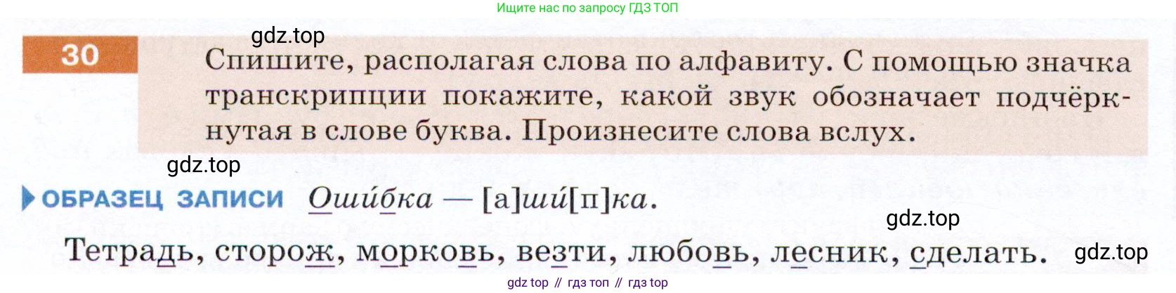 ГДЗ Русский язык, 5 класс Учебник, авторы: Разумовская Маргарита Михайловна, Львова Светлана Ивановна, Капинос Валентина Ивановна, Львов Валентин Витальевич, Богданова Галина Александровна, Тронина Татьяна Сергеевна, Сергеева Наталья Николаевна, издательство Дрофа, Москва, 2019 - 2022, белого цвета, Часть 1, страница 16, номер 30, Условие